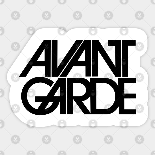 Avant Garde (black) Sticker by Joada